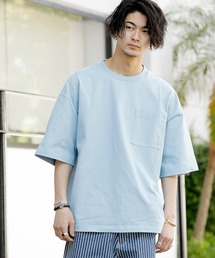 ヘビーウェイト コットン 10.2オンス オーバーサイズ ビッグ Tシャツ 半袖 胸ポケット付き