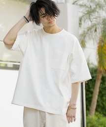 ADMIX/ATELIER SAB MEN | ヘビーウェイト コットン 10.2オンス オーバーサイズ ビッグ Tシャツ 半袖 胸ポケット付き(Tシャツ/カットソー)