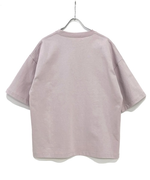 ADMIX/ATELIER SAB MEN（アドミックスアトリエサブメン）の「ヘビーウェイト コットン 10.2オンス オーバーサイズ ビッグ Tシャツ 半袖 胸ポケット付き（Tシャツ/カットソー・メンズ・グレイッシュベージュ/アイボリー/ラベンダー/杢グレー/オートミール/ライトイエロー/サックスブルー/ブラック/オフホワイト/スモークピンク・52/48/50）」の11枚目の写真