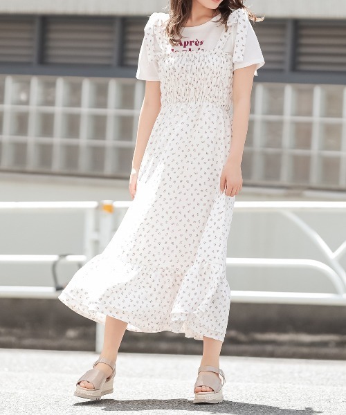 OLIVE des OLIVE（オリーブデオリーブ）の「OliveベーシックTシャツⅡ（Tシャツ/カットソー・レディース・オフホワイト/サックスブルー/ライトブラウン/ラベンダー/グレイッシュベージュ・FREE）」の12枚目の写真