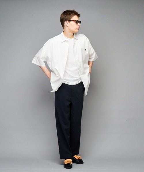 U.S. POLO ASSN.（ユーエスポロアッスン）の「【U.S. POLO ASSN. /ユーエスポロアッスン】別注ワンポイント刺繍ロゴビッグシルエットシャツ/WEB限定（シャツ/ブラウス・メンズ・ホワイト/ベージュ/オレンジ/インディゴブルー/ライトインディゴブルー/グレー・MEDIUM/LARGE/X-LARGE）」の11枚目の写真