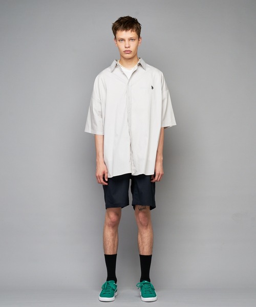 U.S. POLO ASSN.（ユーエスポロアッスン）の「【U.S. POLO ASSN. /ユーエスポロアッスン】別注ワンポイント刺繍ロゴビッグシルエットシャツ/WEB限定（シャツ/ブラウス・メンズ・ホワイト/ベージュ/オレンジ/インディゴブルー/ライトインディゴブルー/グレー・MEDIUM/LARGE/X-LARGE）」の20枚目の写真