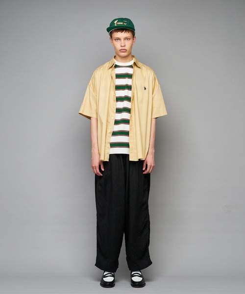 U.S. POLO ASSN.（ユーエスポロアッスン）の「【U.S. POLO ASSN. /ユーエスポロアッスン】別注ワンポイント刺繍ロゴビッグシルエットシャツ/WEB限定（シャツ/ブラウス・メンズ・ホワイト/ベージュ/オレンジ/インディゴブルー/ライトインディゴブルー/グレー・MEDIUM/LARGE/X-LARGE）」の13枚目の写真