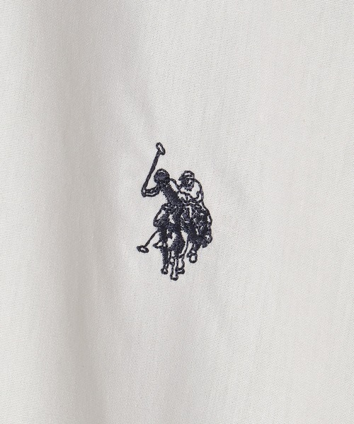 U.S. POLO ASSN.（ユーエスポロアッスン）の「【U.S. POLO ASSN. /ユーエスポロアッスン】別注ワンポイント刺繍ロゴビッグシルエットシャツ/WEB限定（シャツ/ブラウス・メンズ・ホワイト/ベージュ/オレンジ/インディゴブルー/ライトインディゴブルー/グレー・MEDIUM/LARGE/X-LARGE）」の18枚目の写真