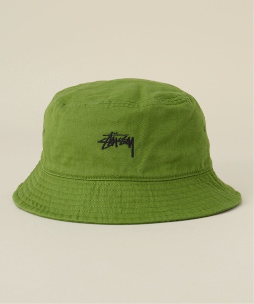 STUSSY（ステューシー）の「【STUSSY / ステューシー】 Stock Bucket Hat（ハット・メンズ・ブラック/アイボリー/グリーン系その他・FREE）」の4枚目の写真
