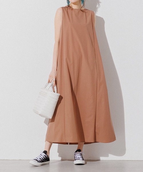 セール Web限定 別注 接触冷感 Uv加工 後ろボタン ノースリーブ ワンピース ワンピース Hunch ハンチ のファッション通販 Zozotown