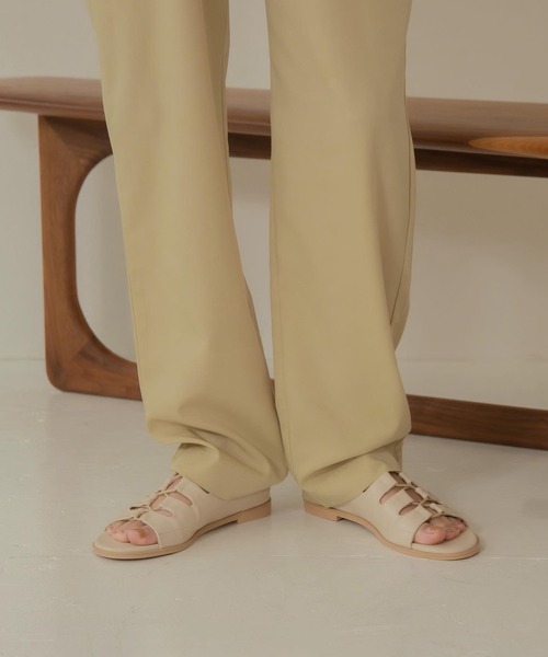 Amiur(エミレ)の「casual lace up sandal(サンダル・レディース・アイボリー・S/M/L)」の9枚目の写真