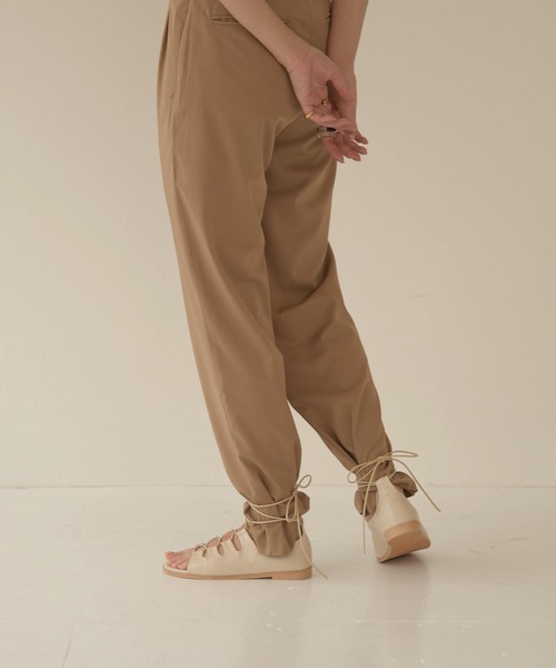 Amiur(エミレ)の「casual lace up sandal(サンダル・レディース・アイボリー・S/M/L)」の4枚目の写真