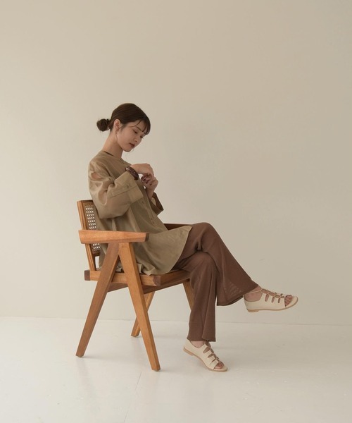 Amiur(エミレ)の「casual lace up sandal(サンダル・レディース・アイボリー・S/M/L)」の14枚目の写真