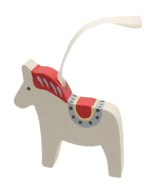 △Larssons Tra: ダーラナホース オーナメント（インテリア雑貨