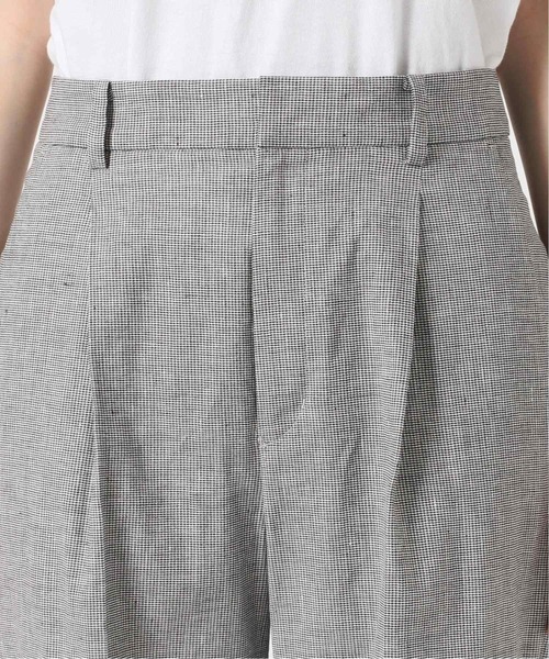 IENA（イエナ）の「コットン麻チェックパンツ◆（スラックス・レディース・ブラック・36/34/38）」の8枚目の写真