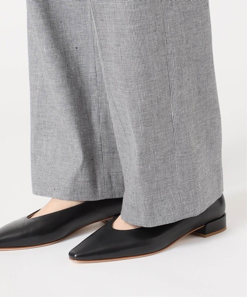 IENA（イエナ）の「コットン麻チェックパンツ◆（スラックス・レディース・ブラック・36/34/38）」の10枚目の写真