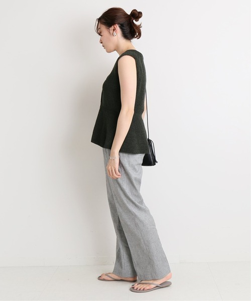 IENA（イエナ）の「コットン麻チェックパンツ◆（スラックス・レディース・ブラック・36/34/38）」の16枚目の写真