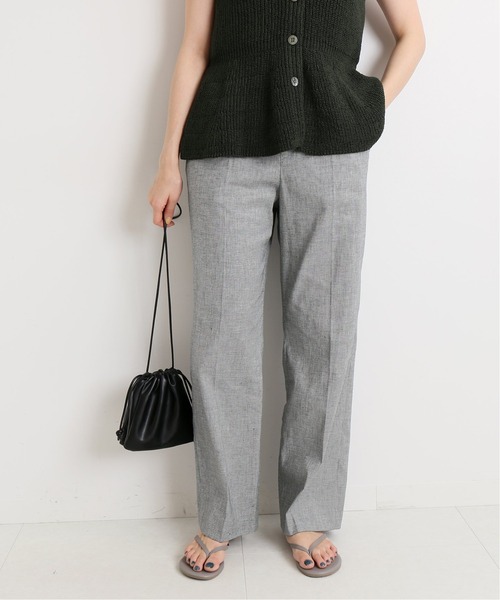 IENA（イエナ）の「コットン麻チェックパンツ◆（スラックス・レディース・ブラック・36/34/38）」の19枚目の写真