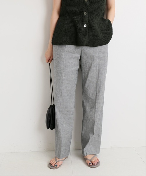 IENA（イエナ）の「コットン麻チェックパンツ◆（スラックス・レディース・ブラック・36/34/38）」の20枚目の写真