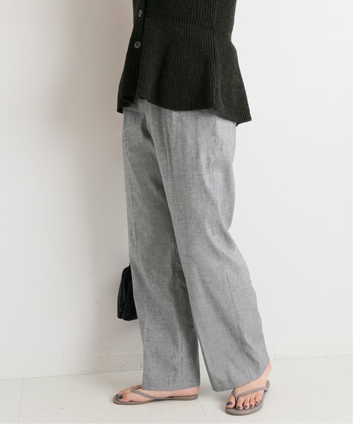 IENA（イエナ）の「コットン麻チェックパンツ◆（スラックス・レディース・ブラック・36/34/38）」の21枚目の写真