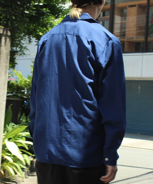 yield（イールド）の「【yield select other】ポリトロ オープンカラーシャツ 811S6206（シャツ/ブラウス・メンズ・ブラック/ネイビー/ピンク/ライトグレー/ライトベージュ・M/L）」の21枚目の写真
