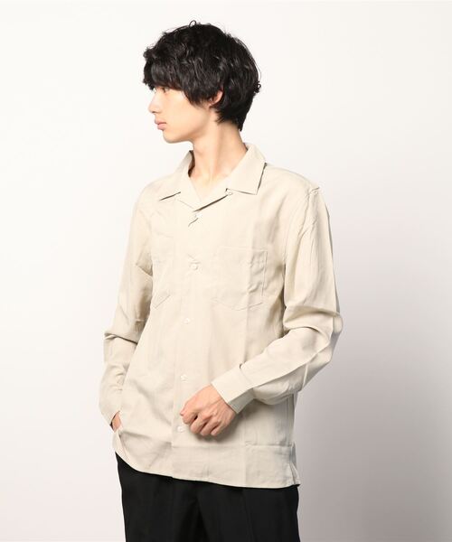 yield（イールド）の「【yield select other】ポリトロ オープンカラーシャツ 811S6206（シャツ/ブラウス・メンズ・ブラック/ネイビー/ピンク/ライトグレー/ライトベージュ・M/L）」の12枚目の写真