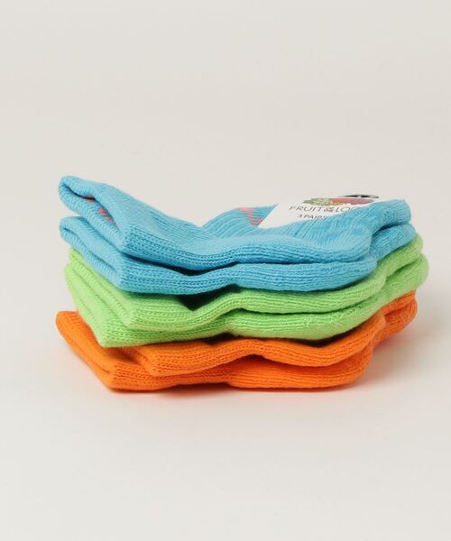 FRUIT OF THE LOOM（フルーツオブザルーム）の「【FRUIT OF THE LOOM】KID'S 3P SOCKS（ソックス/靴下・キッズ・その他/その他1/その他2/その他3・SMALL/MEDIUM）」の5枚目の写真