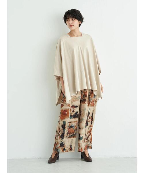 YECCA VECCA(イェッカヴェッカ)の「・ポンチョカットソー*(Tシャツ/カットソー・レディース・チャコールグレー/ブラック/ライトベージュ/グリーン系その他3・FREE)」の20枚目の写真