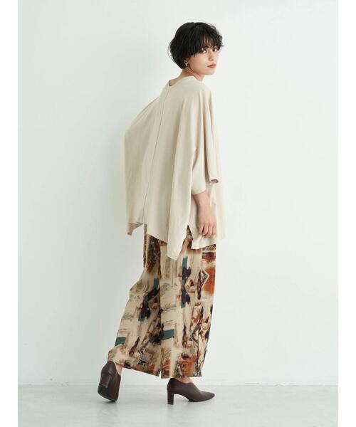 YECCA VECCA(イェッカヴェッカ)の「・ポンチョカットソー*(Tシャツ/カットソー・レディース・チャコールグレー/ブラック/ライトベージュ/グリーン系その他3・FREE)」の18枚目の写真