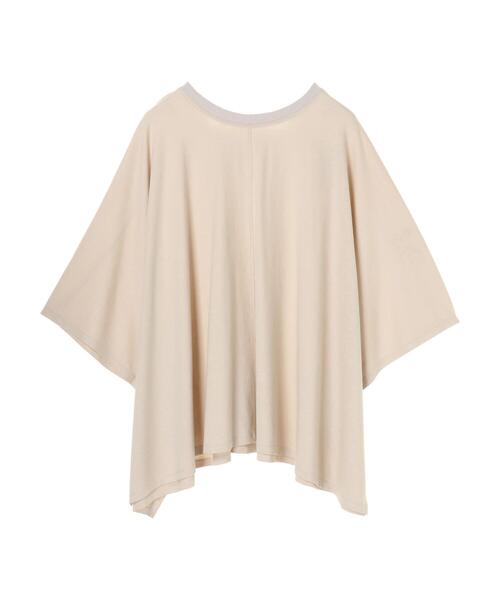 YECCA VECCA(イェッカヴェッカ)の「・ポンチョカットソー*(Tシャツ/カットソー・レディース・チャコールグレー/ブラック/ライトベージュ/グリーン系その他3・FREE)」の16枚目の写真