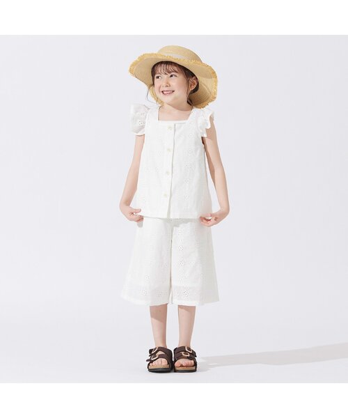 BREEZE（ブリーズ）の「/レースセットアップ（セットアップ・キッズ・アイボリー/マスタード・80/90/100/110/120/130/140）」の3枚目の写真