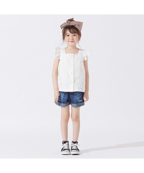 BREEZE（ブリーズ）の「/レースセットアップ（セットアップ・キッズ・アイボリー/マスタード・80/90/100/110/120/130/140）」の5枚目の写真