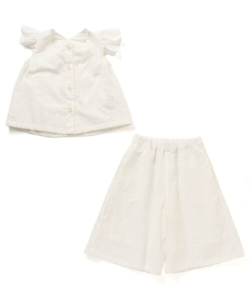 BREEZE（ブリーズ）の「/レースセットアップ（セットアップ・キッズ・アイボリー/マスタード・80/90/100/110/120/130/140）」の9枚目の写真