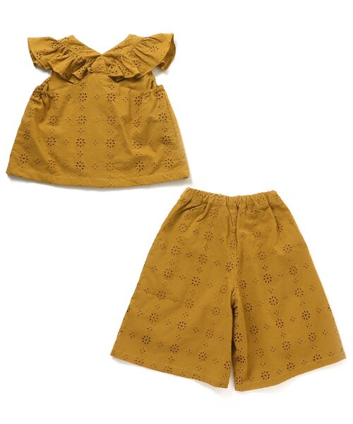 BREEZE（ブリーズ）の「/レースセットアップ（セットアップ・キッズ・アイボリー/マスタード・80/90/100/110/120/130/140）」の14枚目の写真