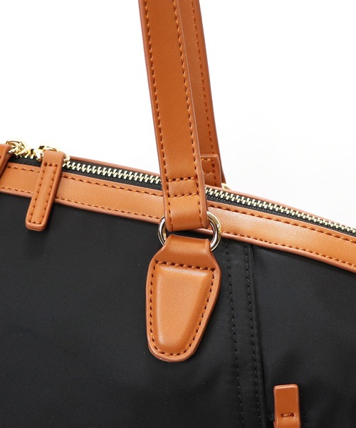 BASE（ベース）の「レディース ナイロン トートバッグ（トートバッグ・レディース・マスタード/ピンク/グリーン/ブラック/ベージュ/グレー・FREE）」の10枚目の写真