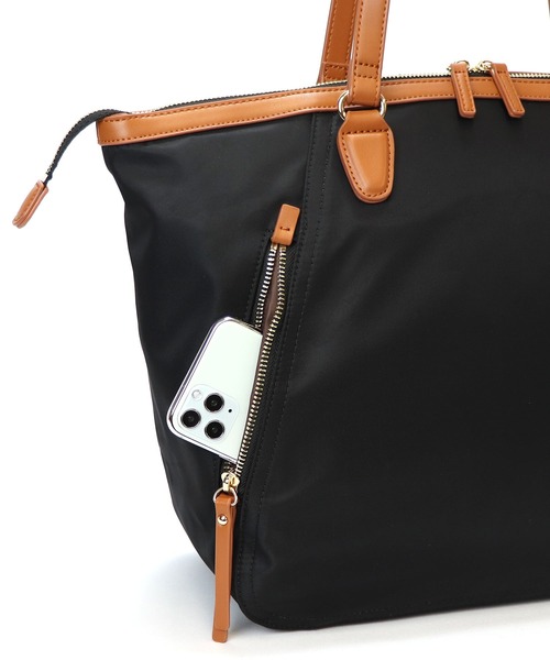 BASE（ベース）の「レディース ナイロン トートバッグ（トートバッグ・レディース・マスタード/ピンク/グリーン/ブラック/ベージュ/グレー・FREE）」の11枚目の写真