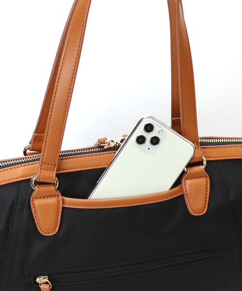 BASE（ベース）の「レディース ナイロン トートバッグ（トートバッグ・レディース・マスタード/ピンク/グリーン/ブラック/ベージュ/グレー・FREE）」の12枚目の写真