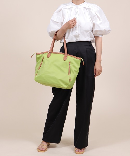 BASE（ベース）の「レディース ナイロン トートバッグ（トートバッグ・レディース・マスタード/ピンク/グリーン/ブラック/ベージュ/グレー・FREE）」の17枚目の写真