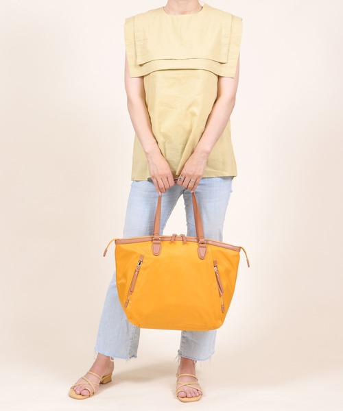 BASE（ベース）の「レディース ナイロン トートバッグ（トートバッグ・レディース・マスタード/ピンク/グリーン/ブラック/ベージュ/グレー・FREE）」の18枚目の写真