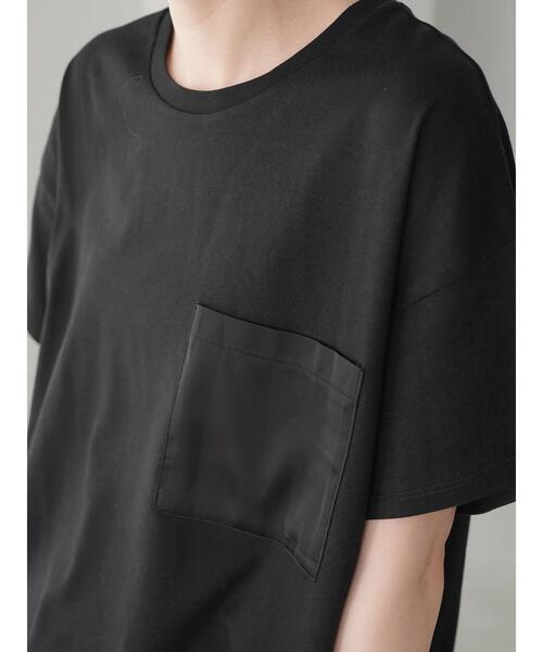 AMERICAN HOLIC（アメリカンホリック）の「異素材ポケットカットプルオーバー（Tシャツ/カットソー・レディース・ブラック/オフホワイト/ブルー・L/M）」の11枚目の写真