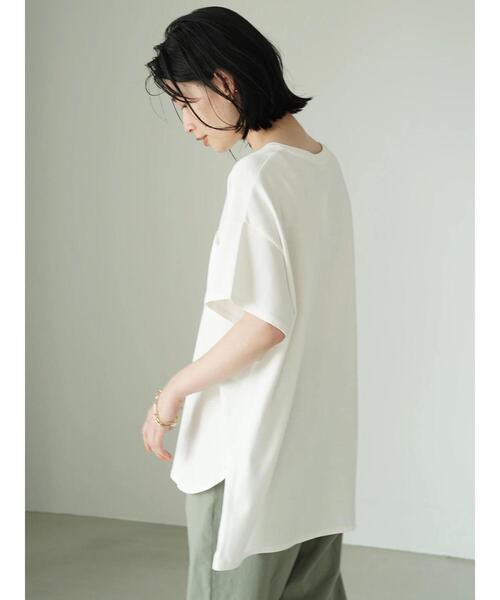 AMERICAN HOLIC（アメリカンホリック）の「異素材ポケットカットプルオーバー（Tシャツ/カットソー・レディース・ブラック/オフホワイト/ブルー・L/M）」の15枚目の写真
