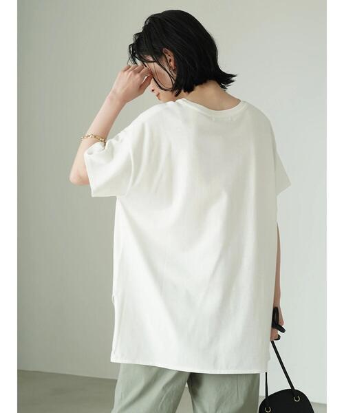 AMERICAN HOLIC（アメリカンホリック）の「異素材ポケットカットプルオーバー（Tシャツ/カットソー・レディース・ブラック/オフホワイト/ブルー・L/M）」の16枚目の写真