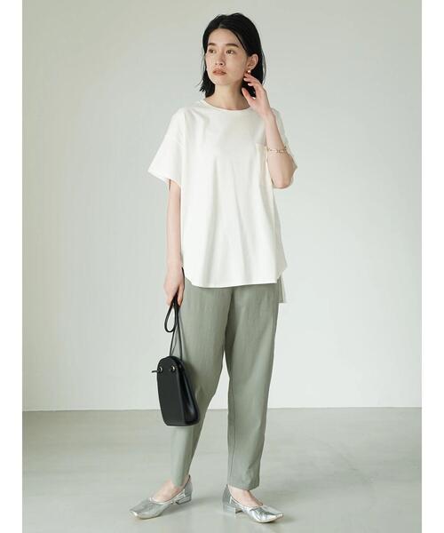 AMERICAN HOLIC（アメリカンホリック）の「異素材ポケットカットプルオーバー（Tシャツ/カットソー・レディース・ブラック/オフホワイト/ブルー・L/M）」の17枚目の写真