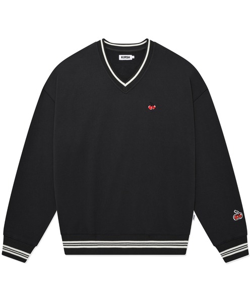 KIRSH(キルシー)の「A'GEM/9 × .kom『KIRSH/キルシー』V-NECK SMALL CHERRYSWEATSHIRT/V-NECK SMALL CHERRYSWEATSHIRT/Vネック スモールチェリー スウェットシャツトレーナー(スウェット・レディース・チャコールグレー/アイボリー/グリーン・FREE)」の20枚目の写真