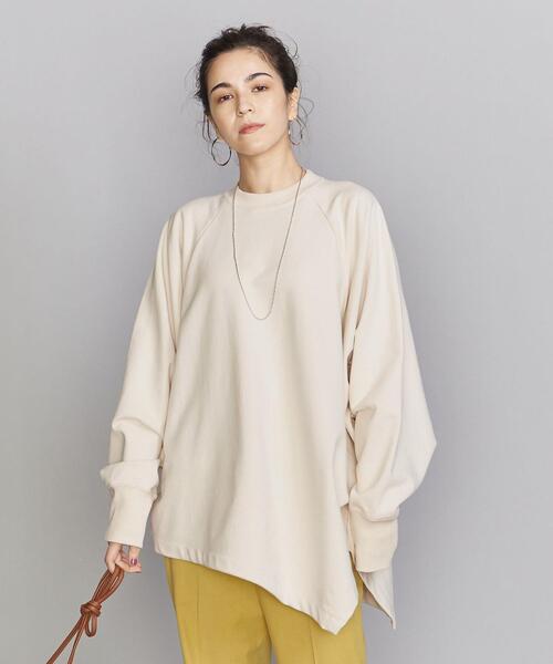 J.C.M(ジェーシーエム)の「<J.C.M>ドルマンスリーブ アシンメトリー プルオーバー(Tシャツ/カットソー・レディース・ネイビー/ナチュラル・38)」の9枚目の写真