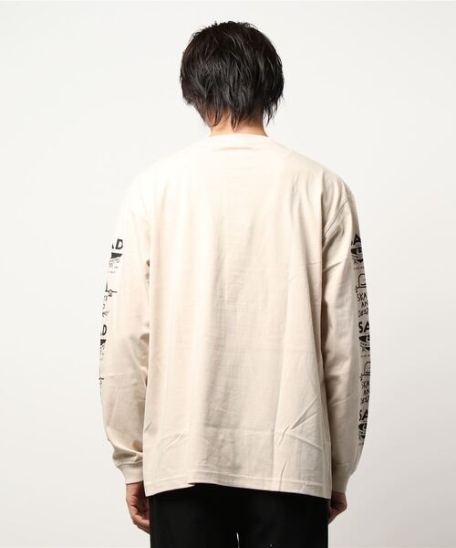 THRASHER(スラッシャー)の「MULTI-I L/S T-SHIRTS/スラッシャー袖プリントロンT(Tシャツ/カットソー・メンズ・ホワイト/ブラック/サンドベージュ・SMALL/MEDIUM/LARGE/X-LARGE/XX-LARGE)」の5枚目の写真