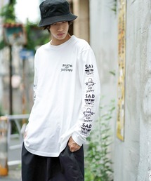 MULTI-I L/S T-SHIRTS/スラッシャー袖プリントロンT