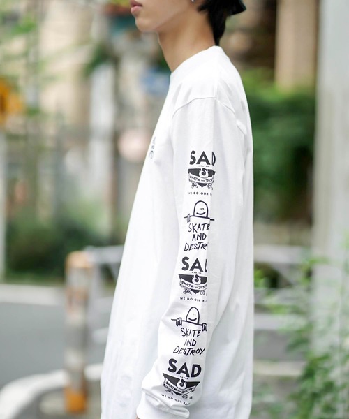 THRASHER(スラッシャー)の「MULTI-I L/S T-SHIRTS/スラッシャー袖プリントロンT(Tシャツ/カットソー・メンズ・ホワイト/ブラック/サンドベージュ・SMALL/MEDIUM/LARGE/X-LARGE/XX-LARGE)」の9枚目の写真