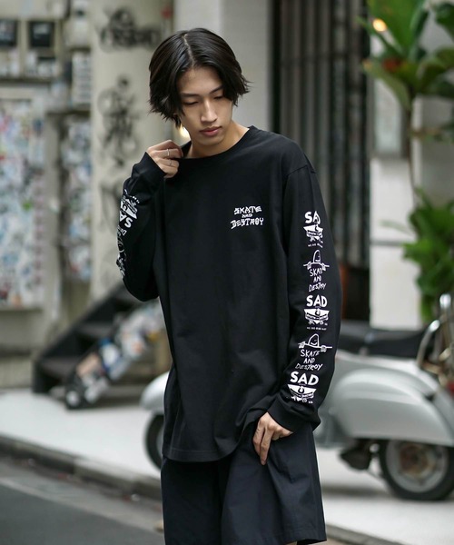 THRASHER(スラッシャー)の「MULTI-I L/S T-SHIRTS/スラッシャー袖プリントロンT(Tシャツ/カットソー・メンズ・ホワイト/ブラック/サンドベージュ・SMALL/MEDIUM/LARGE/X-LARGE/XX-LARGE)」の14枚目の写真