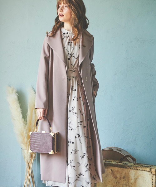 NOELA（ノエラ）の「フロッキーエアリーワンピ（ワンピース・レディース・ブラック/ベージュ/モカ・S/M）」の19枚目の写真