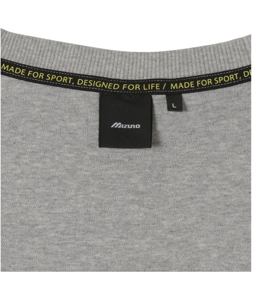 MIZUNO SPORTS STYLE（ミズノスポーツスタイル）の「Ｔシャツ（長袖）［ユニセックス］（Tシャツ/カットソー・メンズ・ホワイト/ブラック/ライム/グレー・M/L/XL）」の6枚目の写真