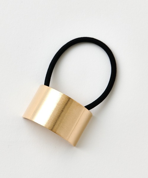 COLONY 2139（コロニートゥーワンスリーナイン）の「ワイドプレートヘアゴム（ヘアゴム・レディース・ゴールド/シルバー・FREE）」の6枚目の写真