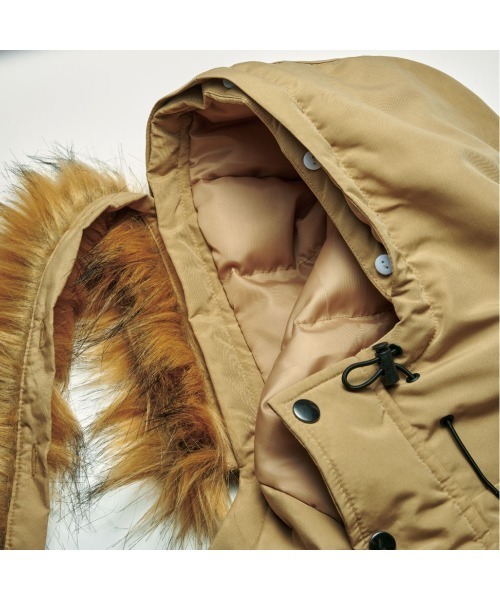 THE SHOP TK (ザ ショップ ティーケー )の「<THE SHOP TK/ザ ショップ ティーケー>防風中綿コート(ダウンジャケット/コート・メンズ・ベージュ/ブラック・M/L/LL)」の7枚目の写真