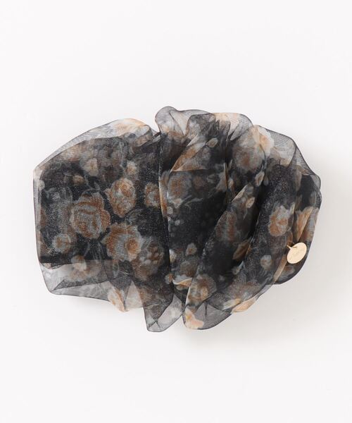 Areeam（アリーム）の「花柄ヘアカフ（ヘアゴム・レディース・ブラック/ベージュ/ピンク・FREE）」の13枚目の写真